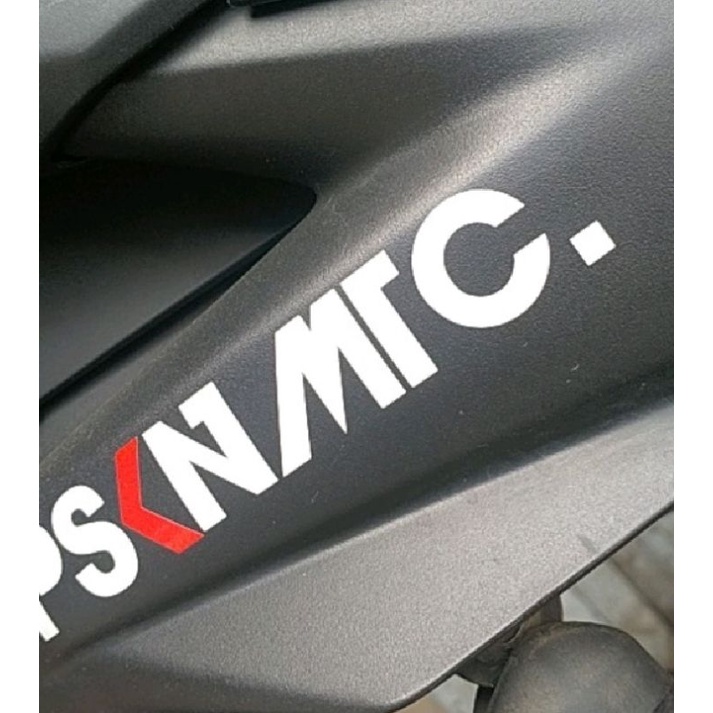 Sticker PSKNMTC. Pasukan Matic panjang 15cm x lebar 2,5cm warna lengkap harga 1pcs sticker termurah