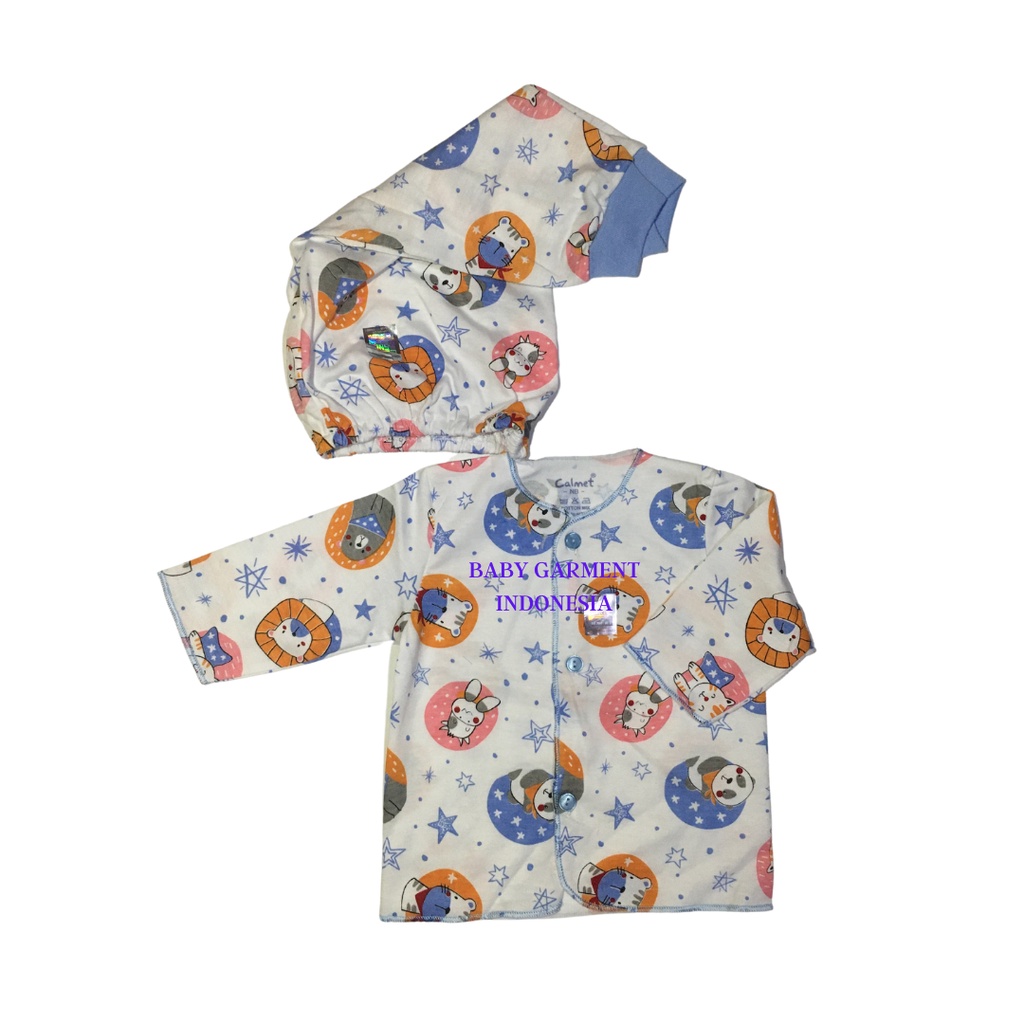 GROSIR baju bayi SNI newborn setelan panjang CALMET motif mix
