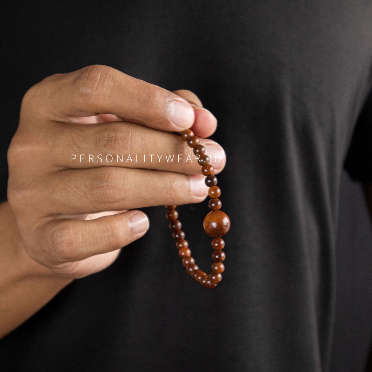 Gelang Tasbih Pria Wanita Kayu Kokka Bertuah ASLI Original