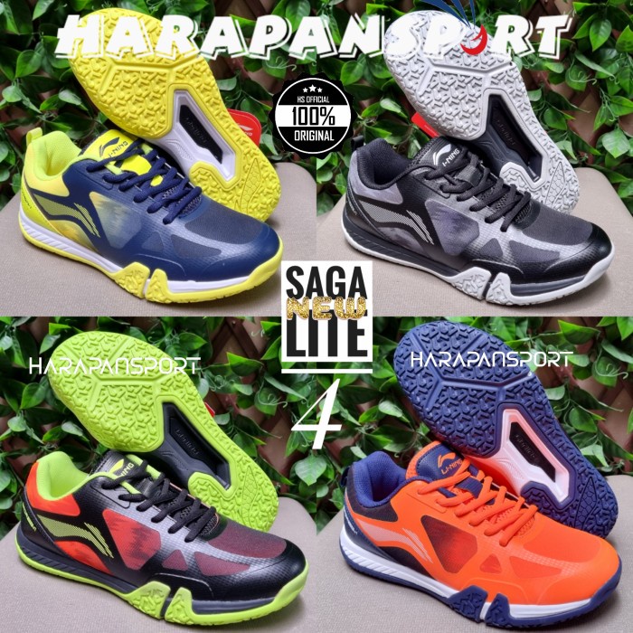 SEPATU BADMINTON LINING SAGA LITE 4 SAGALITE IV ORIGINAL 100%