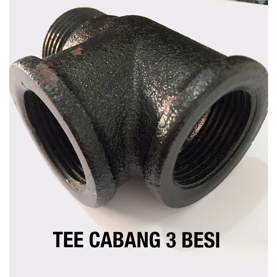 Tee Pompa Air SHIMIZU Besi Sambungan Tabung Pompa Air Semi Jet Pump