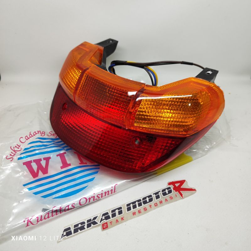 STOPLAMP LAMPU BELAKANG 4US KUNING FIZR FIZ R F1ZR VEGA NON ORIGINAL