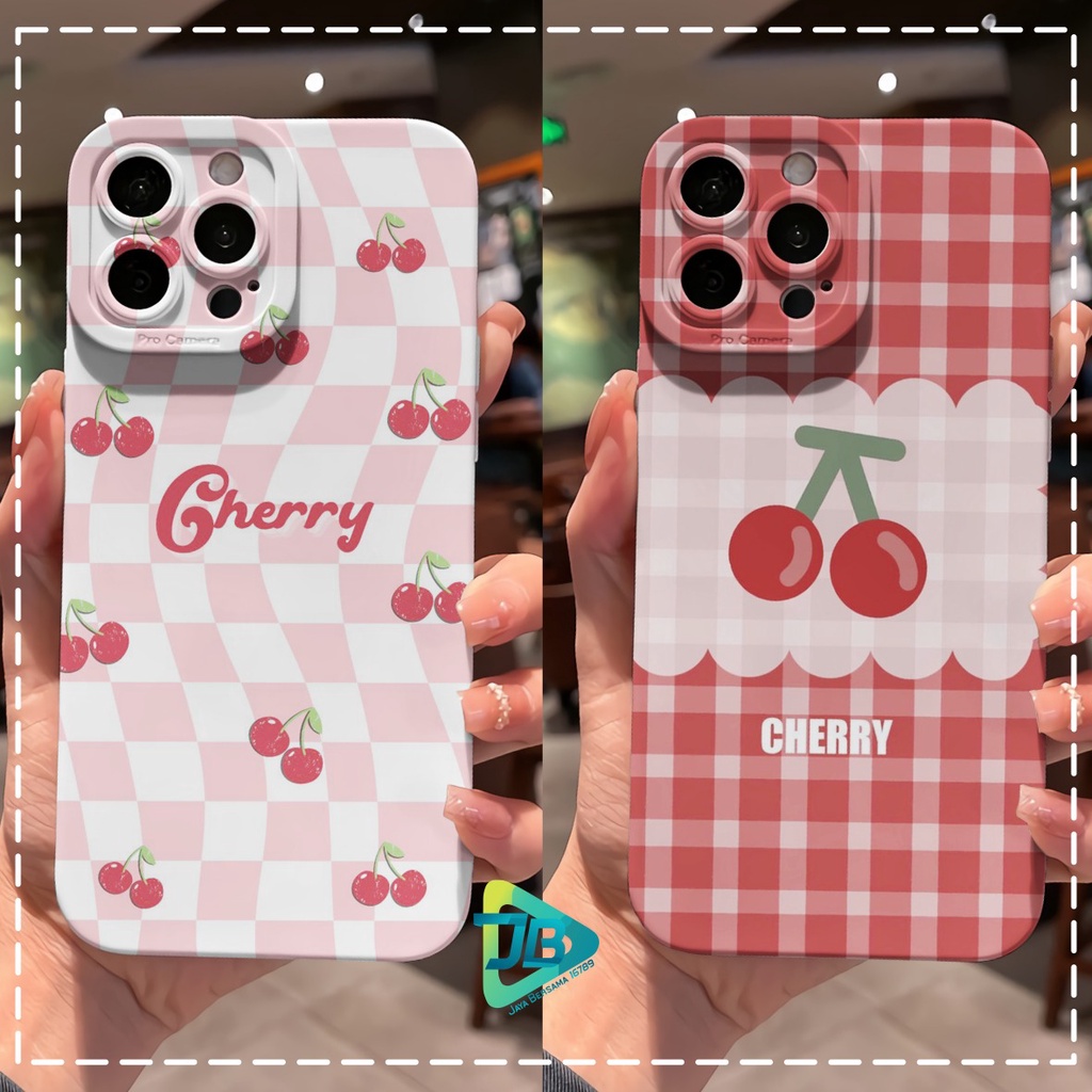 CUSTOM CASE SOFTCASE SILIKON PROCAMERA CHERRY CUSTOM OPPO REALME VIVO XIAOMI SAMSUNG INFINIX IPHONE FOR ALL TYPE JB6194