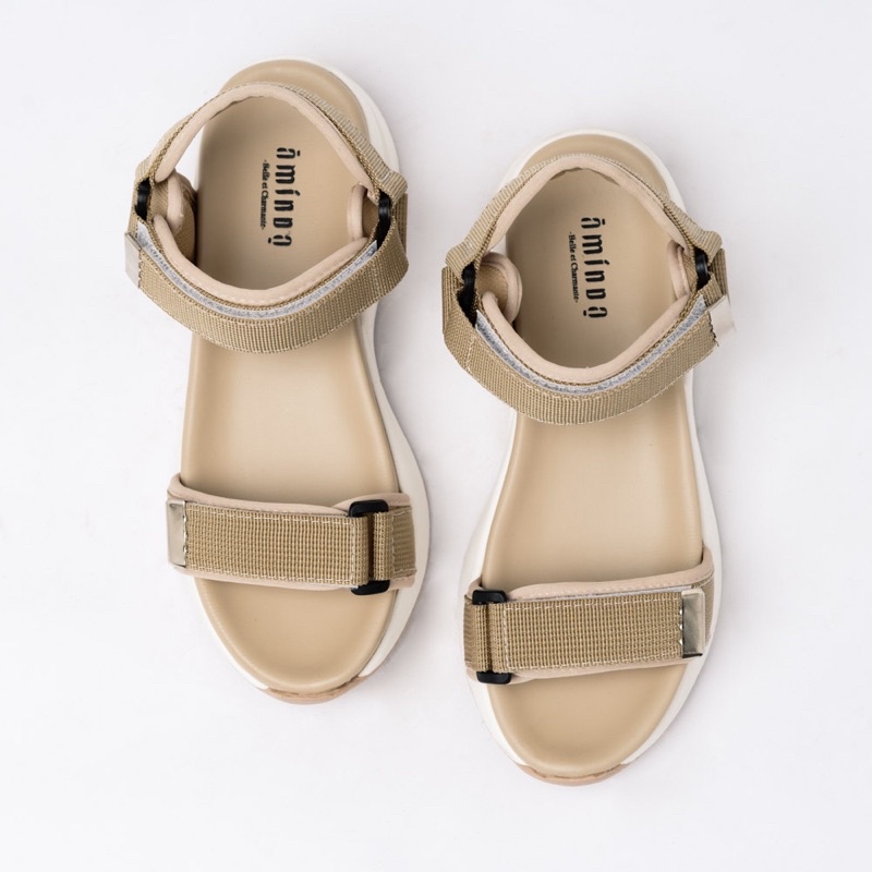 Milen Beige Platform Sandals