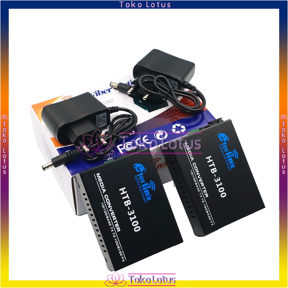 HTB-3100A/B 1Pair Fiber Optical Media Converter 10/100Mbps RJ45 Single Mode and One Optical Fiber
