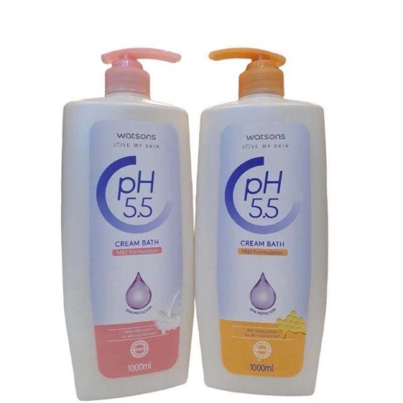 Watsons pH 5.5 Cream bath 1 Liter/ Sabun mandi Watsons 1 liter