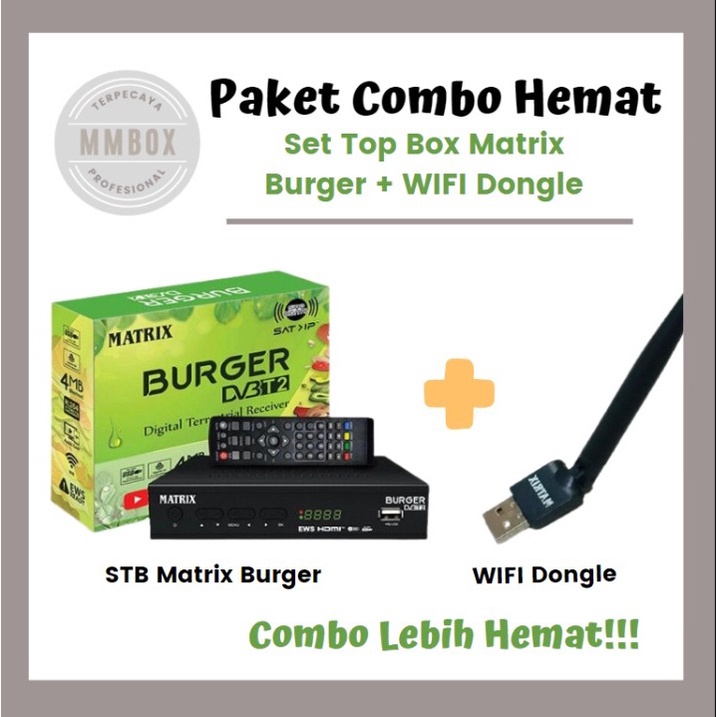 Paket Set Top Box Matrix Burger + WIFI Dongle