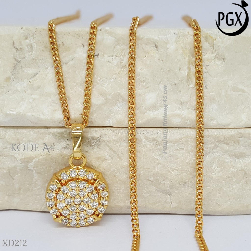 PGX Kalung Wanita Xuping Perhiasan Lapis Emas Aksesoris Fashion Premium - XD212