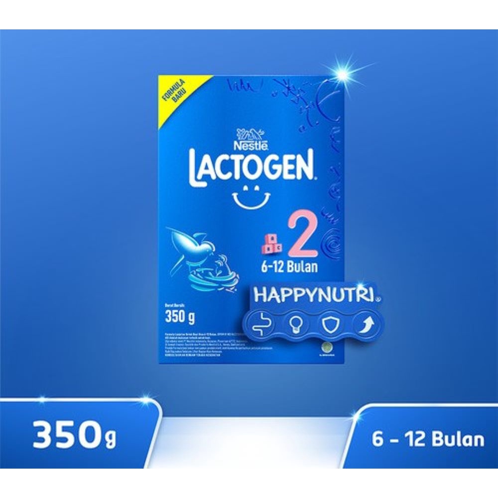 LACTOGEN 2 - 350 GRAM SUSU FORMULA BAYI 6-12 BULAN
