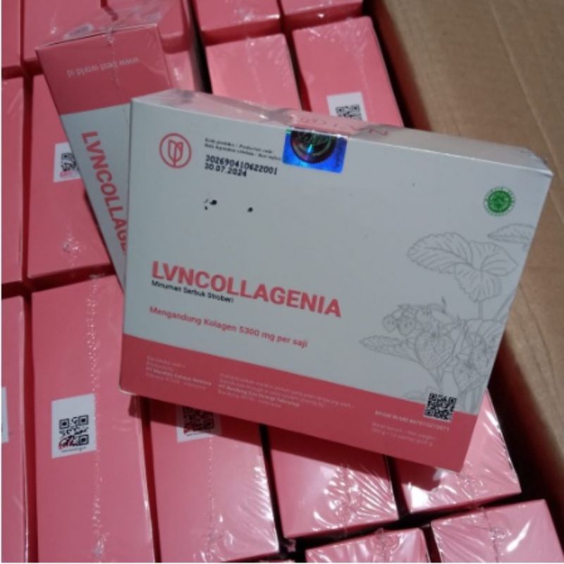 LVN COLLAGEN ORIGINAL LVN STROBERI ISI 10 SACHET