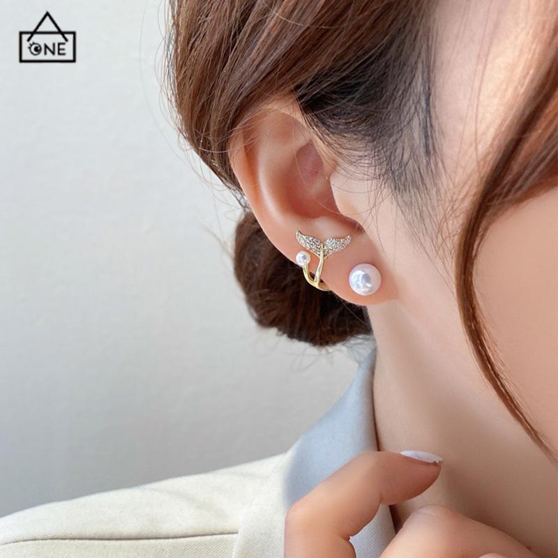 COD❤️Anting Tusuk Motif Bunga daisy Hias Mutiara Imitasi simple Ala Korea Untuk Wanita-A.one