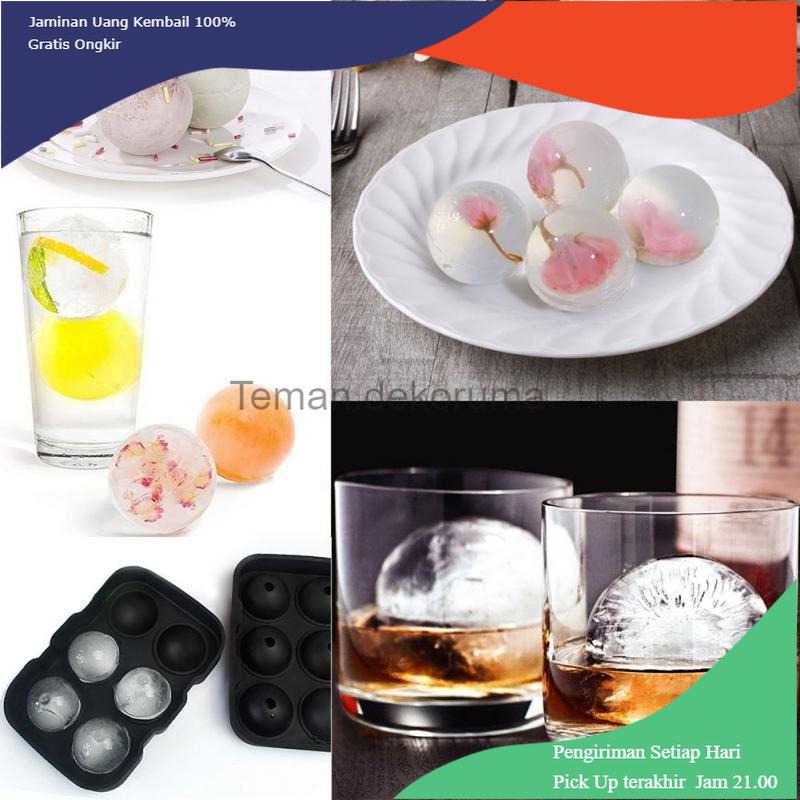 TD - PR Winzwon Cetakan Es Batu Ice Cube Tray Cube + Ball 2 PCS - CW76685