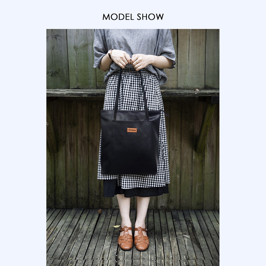 Tas totebag wanita kulit sintetis muat laptop totebag remaja dewasa kekinian