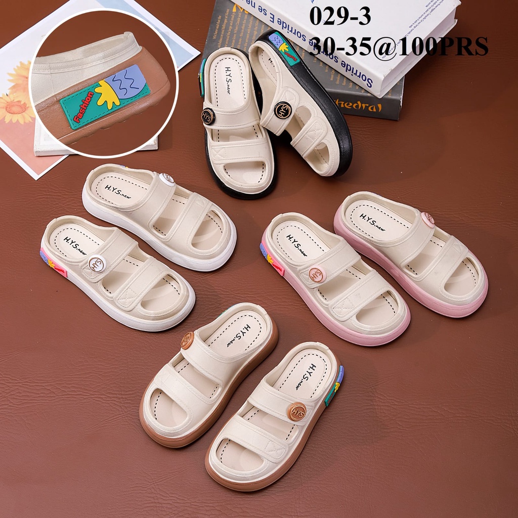 Sandal Anak-Anak Wanita Terbaru/ Sendal Selop Karet Jelly Import HYS 029-2/Sendal Korea Import