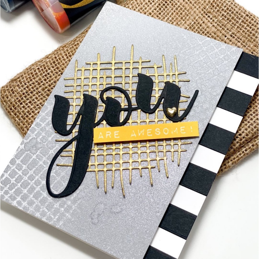 

RB LovelyCraftStore Metal Cutting Dies #S43 - Cetakan Stensil, Stencil Mold Metal bentuk Mesh, Net,