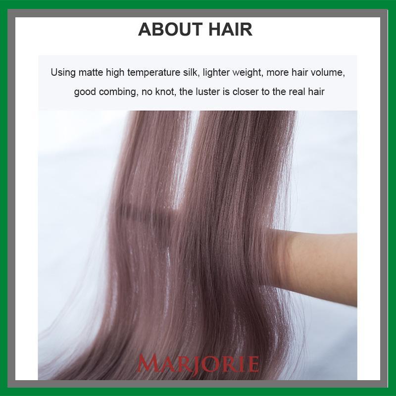 Wig Rambut Warna-warni  Wig Rambut Wanita  Rambut Panjang-MJD