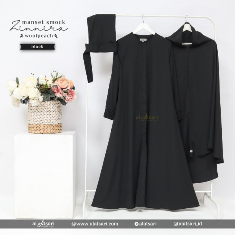 gamis zinnira woolpeach al atsari