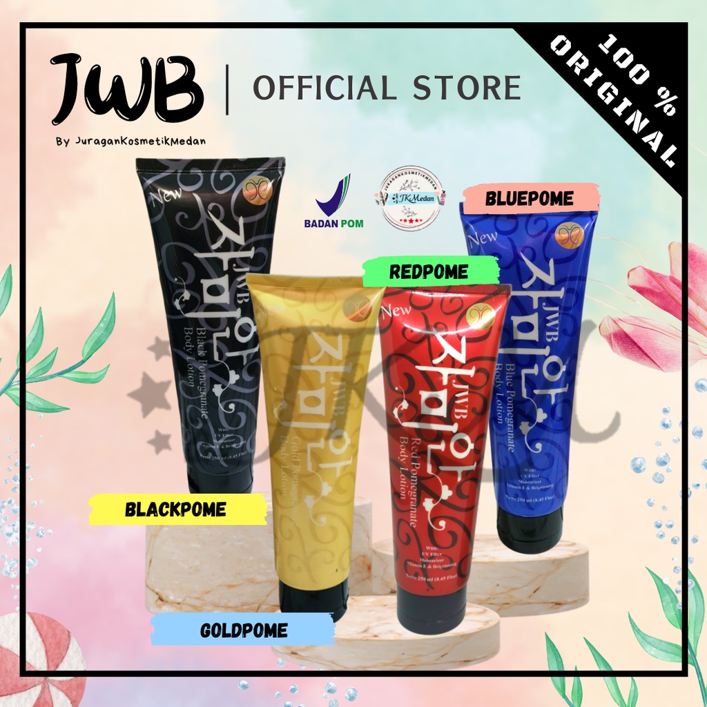 REDPOME JWB BPOM ORIGINAL 250ML LOTION PENCERAH KULIT BLACKPOME BLUEPOME GOLDPOME JWB BPOM ORIGINAL