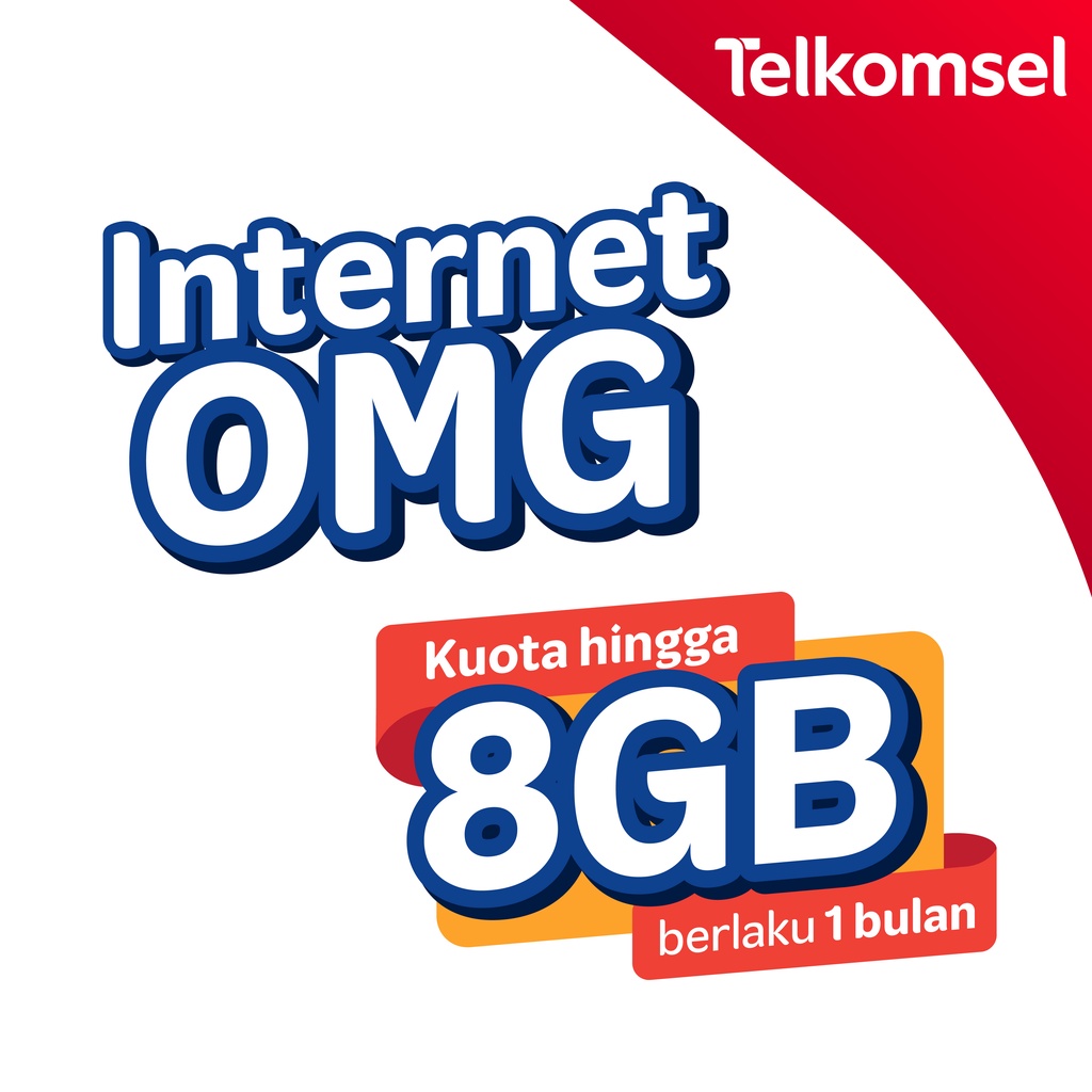 PAKET INTERNET OMG BULANAN HINGGA 8Gb / 30 HARI