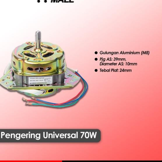 Dinamo Mesin Cuci Pengering YYG 70W