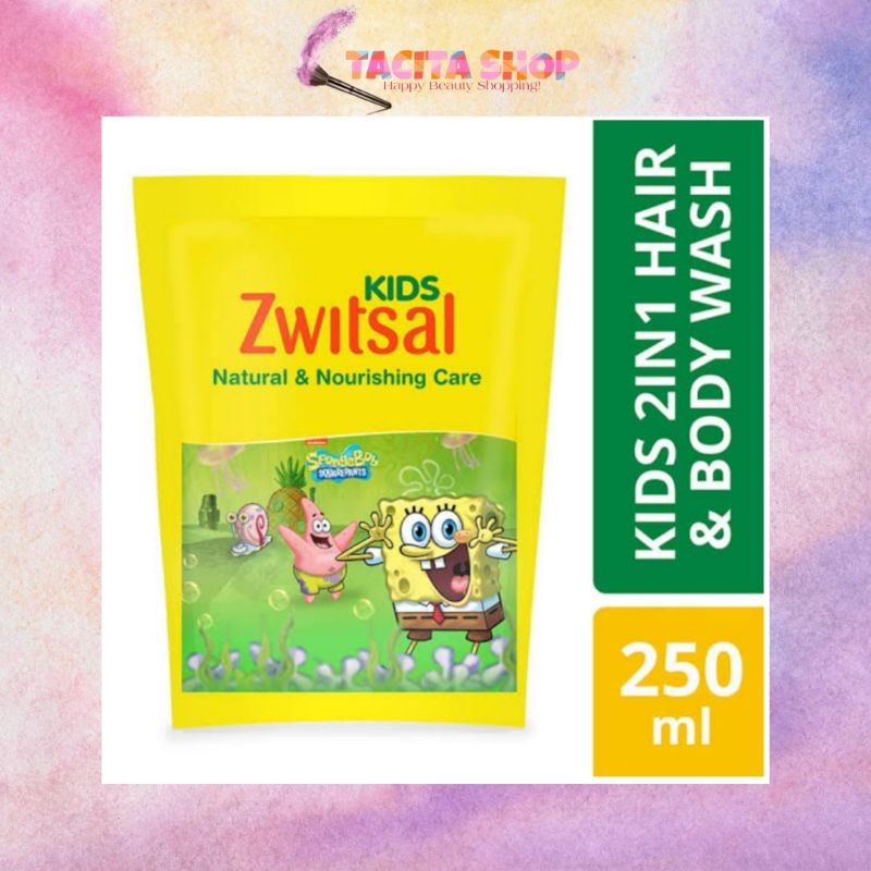 Zwitsal Kids 2in1 Hair and Bodywash 250ml / Zwitsal Kids Hair and Bodywash Refill / Sabun Cair Anak 