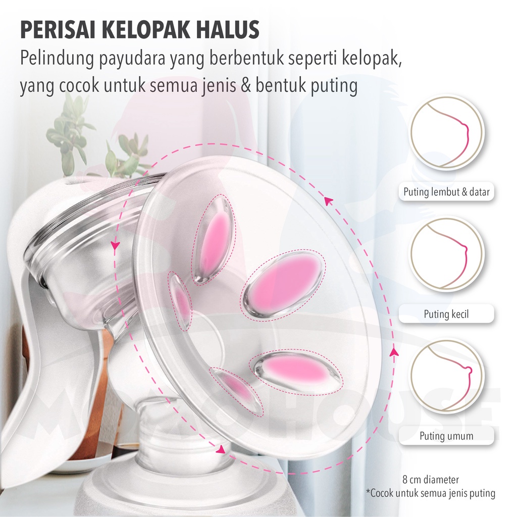 MOMO HOUSE Pompa ASI Manual Silikon Pumping Asi Manual Breast Pump Silikon