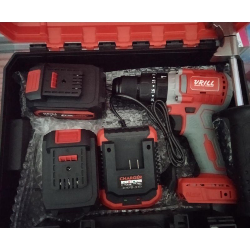 CORDLESS HAMMER DRILL 13MM mesin bor baterai VID 2013 VRILL VID2013