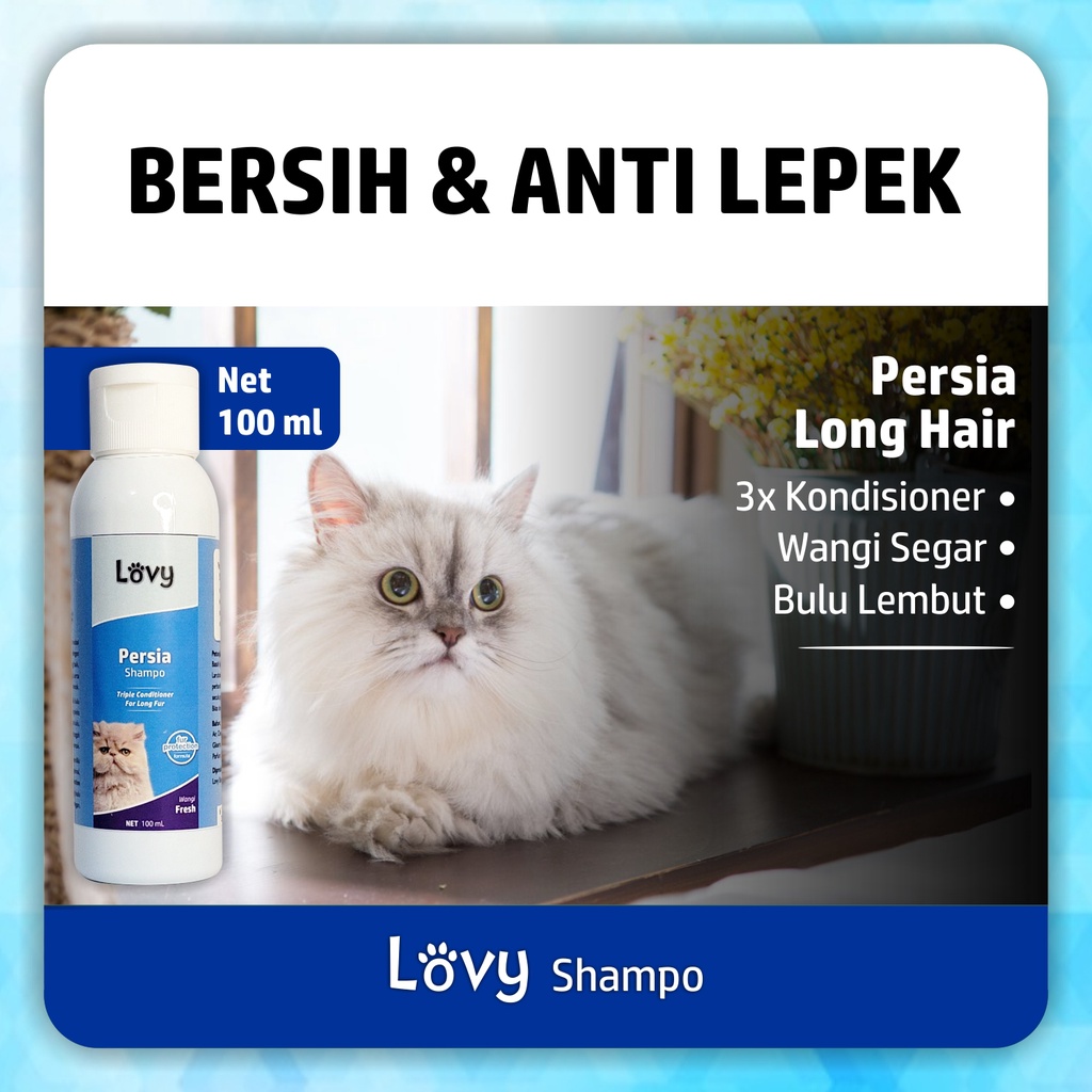 Shampo Kucing Persia Anggora Shampo LOVY 100 ML