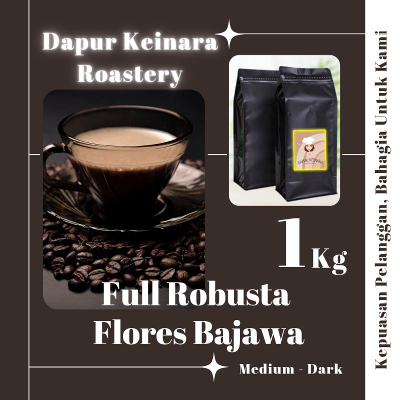 

Full fine Robusta 100% flores Bajawa kopi espresso 1kg