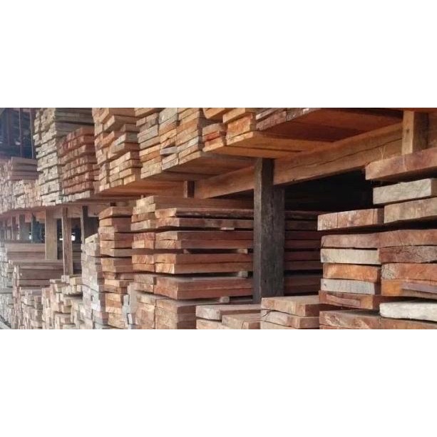 Kayu Kaso Balok Kayu Bangunan &amp; Papan Cor Reng Kayu 4x6 5x7 5x10 6x12 - 4 x 6 Sengon