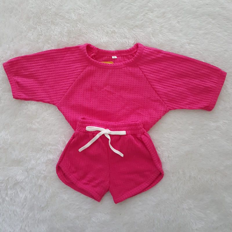 baju bayi kelly shorts set