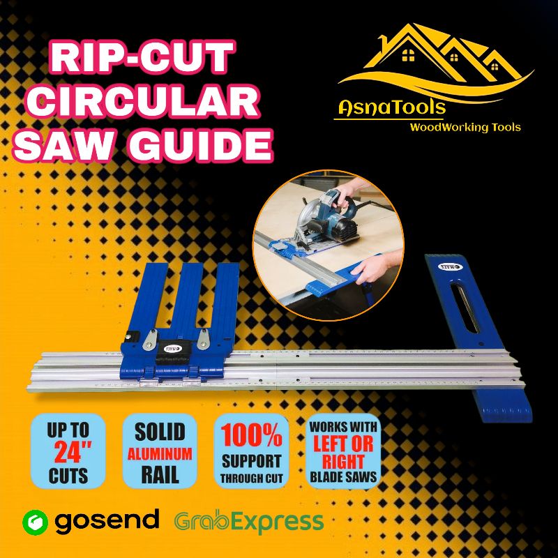 Rip-Cut Circular Saw Guide Precision Edge Guide Power Saw Rip Fence For Circular