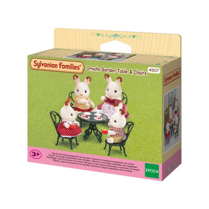 SYLVANIAN FAMILIES ORINATE GARDEN TABLE & CHAIR