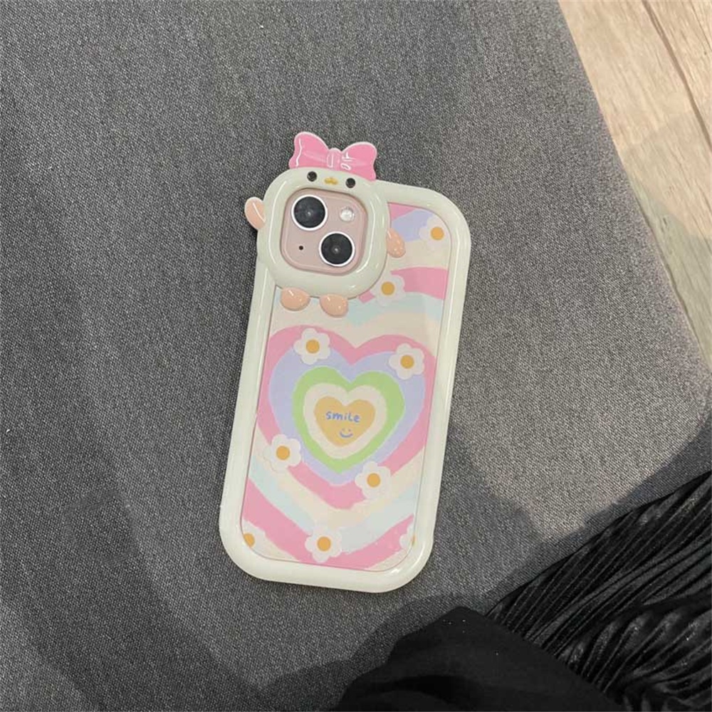 Realme 10 Realme C33 C30 C31 C35 C21Y C25Y RealmeC11 C25 C17 C15 C12 C3 C2 7i 5 5i 6i Gradiasi Cinta Daisy Flower Silikon Lembut Casing Cover