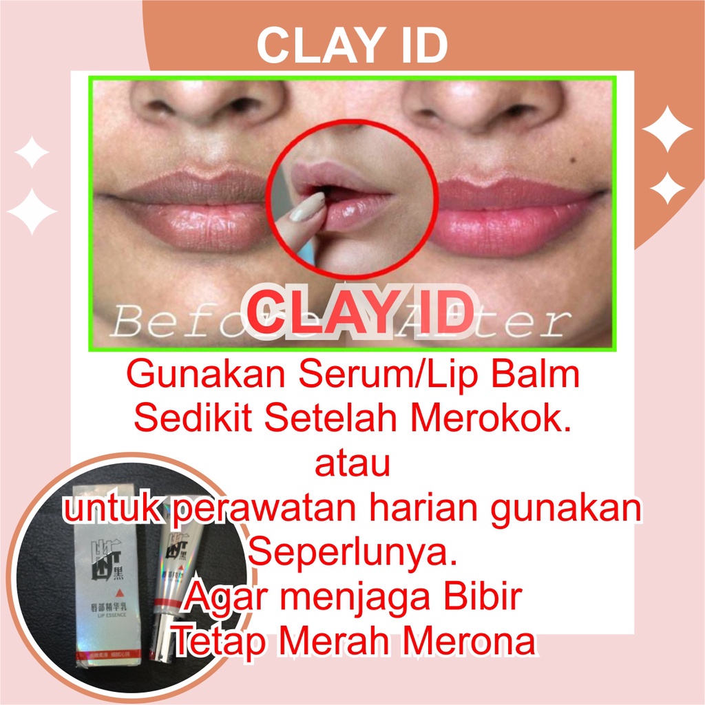 Makeup lipcream Obat Penghilang dan Pemutih Perawatan Bibir Hitam dan Kering Permanen Pria Perokok P
