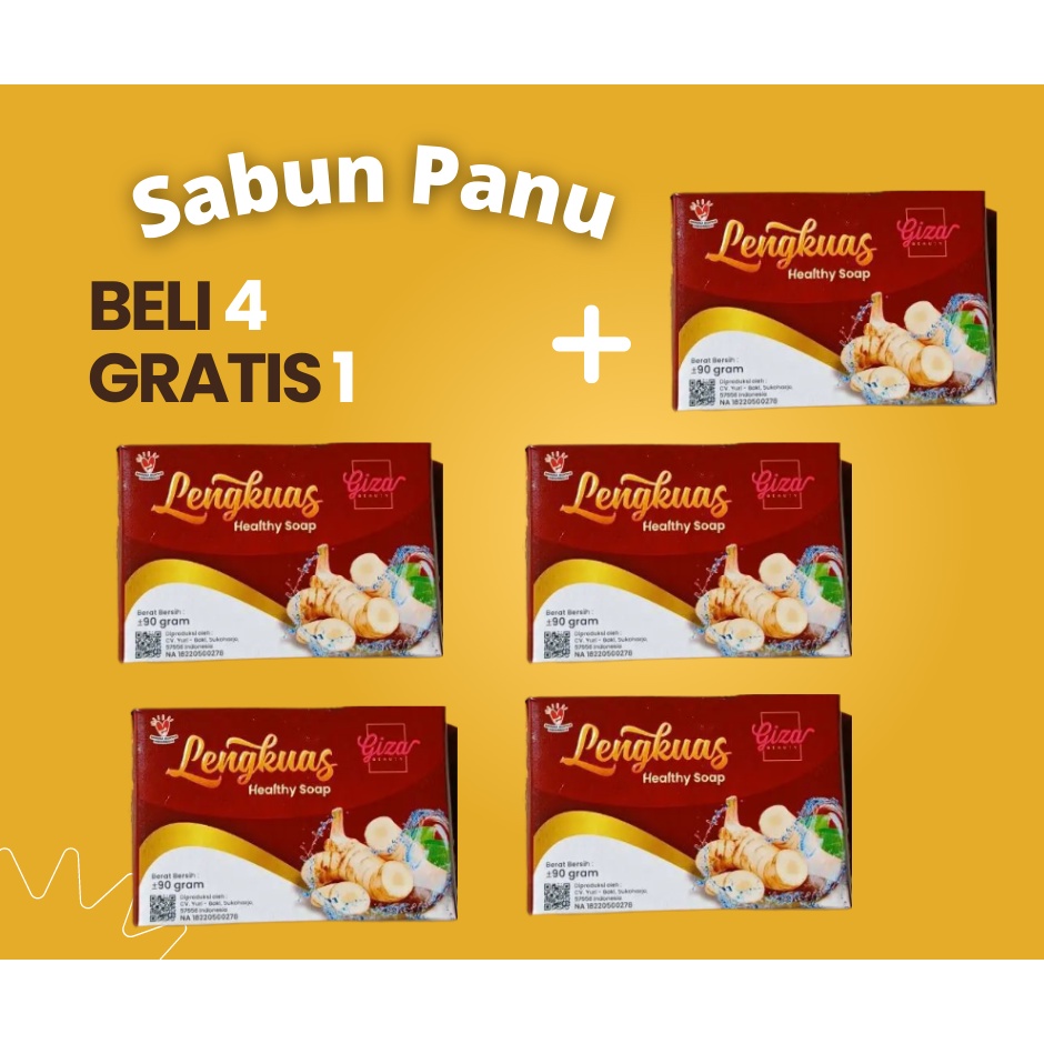 [Beli 4 dapat 5] Sabun Panu Terlaris dan Paling Ampuh | Sabun Herbal Ekstrak Lengkuas