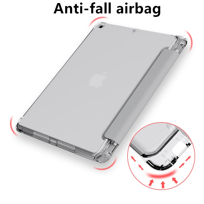 Case iPad Air5 Air4 iPad Case Air3 Air2 Air1 9.7 Smart Cover Pencil Holder iPad 5th 6th Generation Pencil Case Auto Wake Sleep Magnetic Shell for iPad 7th 8th 9th Case Cover with Sticker