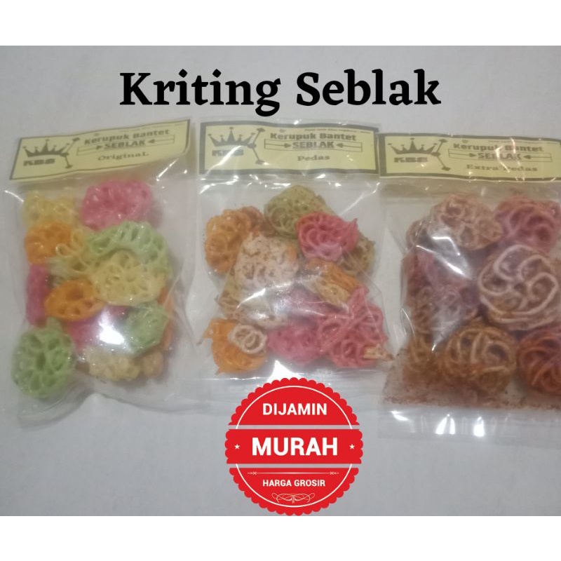 KERUPUK BANTET SEBLAK - Krupuk KRITING BINTANG UDANG SPIRAL MAKARONI