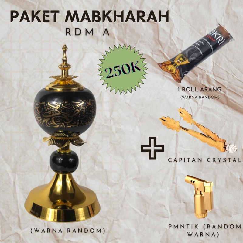 PAKET Mabkharah Besar Lengkap || Mabkharah Tempat Dupa Buhur