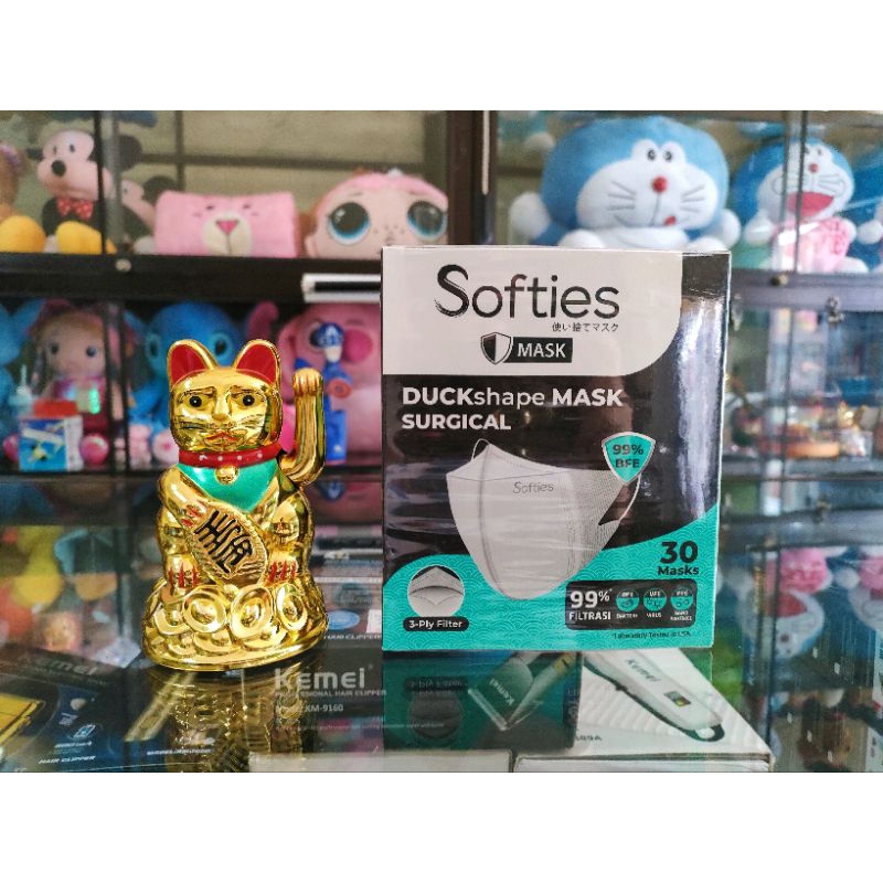 Masker Softies Duckshape Masker Duckbill Softies isi 30 pcs - Putih