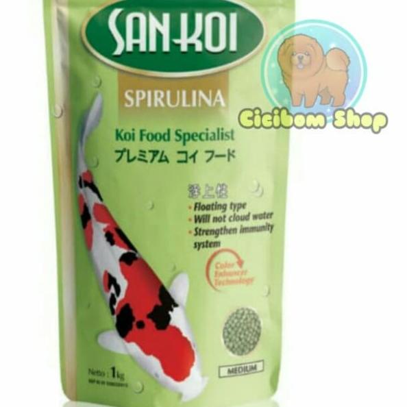 Sankoi Spirulina 1 kg / san koi / pakan ikan / pakan koi - Medium