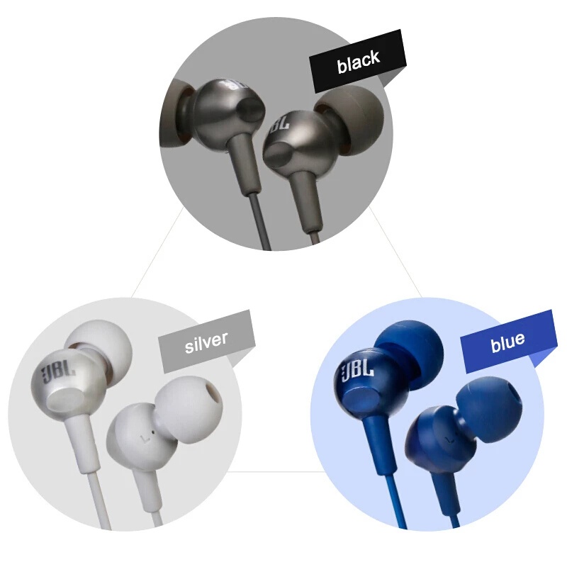 Jbl C200si Headset Deep Bass Kabel 3.5mm Dengan Mic Untuk Handphone