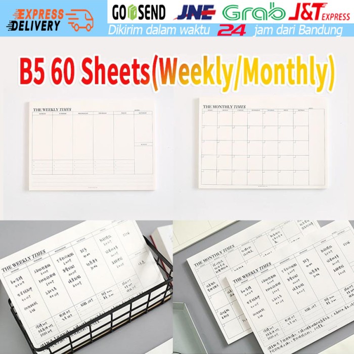 

Agenda Planner Monthly Weekly The Times Agenda Memopad Buku Tulis Catatan