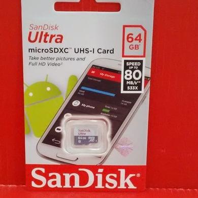 Memory Card MicroSD Micro SD Sandisk Ultra Class 10 64G |Microsd 64gb