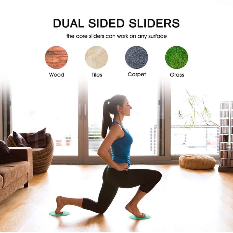 hokkiterus21 ⭐⭐⭐⭐⭐CORE SLIDER 2PC slider plate fitness power slider alat fitnes alat yoga alat gym C007