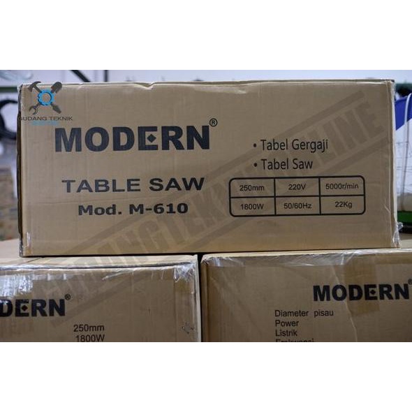 Modern M-610 - Table Saw Modern M610 - Meja Potong Gergaji Kayu Storsilfia