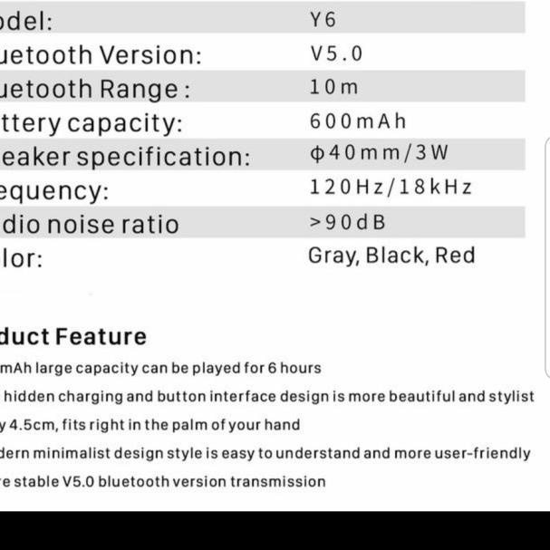 Sakumini Y6 round bluetooth speaker wireless