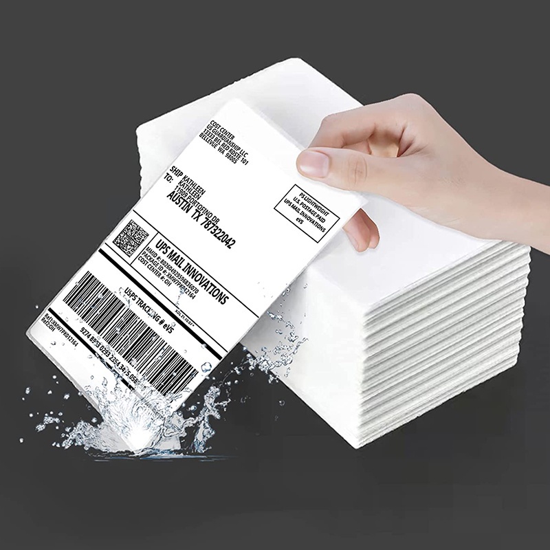 SHENAR THERMAL LABEL 100x150 Isi 500pc Thermal Paper Roll/Lipat Lebih Tebal/Lebel Online shop/Lebel Paket/lebel thermal