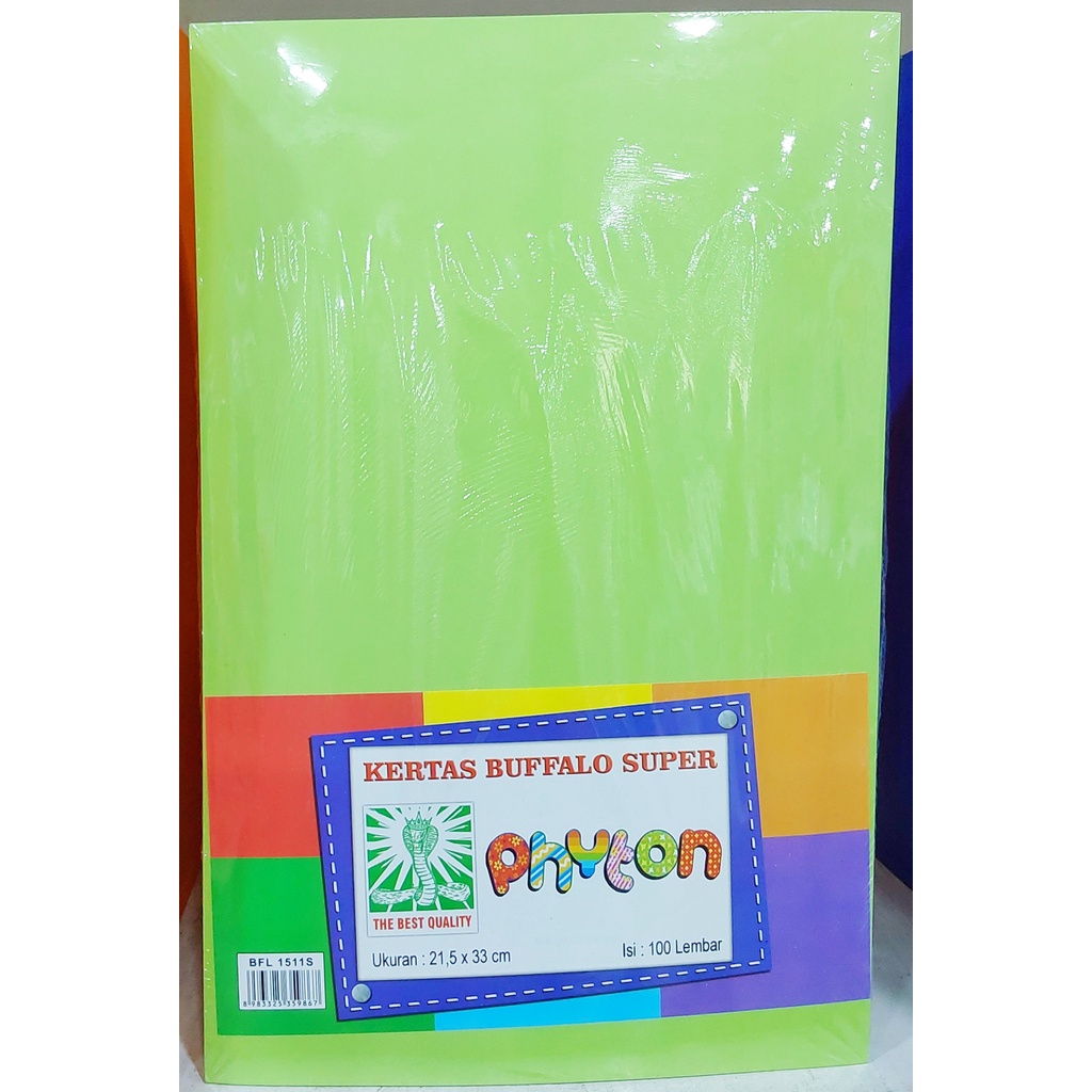 

(PAK) KERTAS BUFALLO POLOS PHYTON HIJAU MUDA / KERTAS BUFALLO