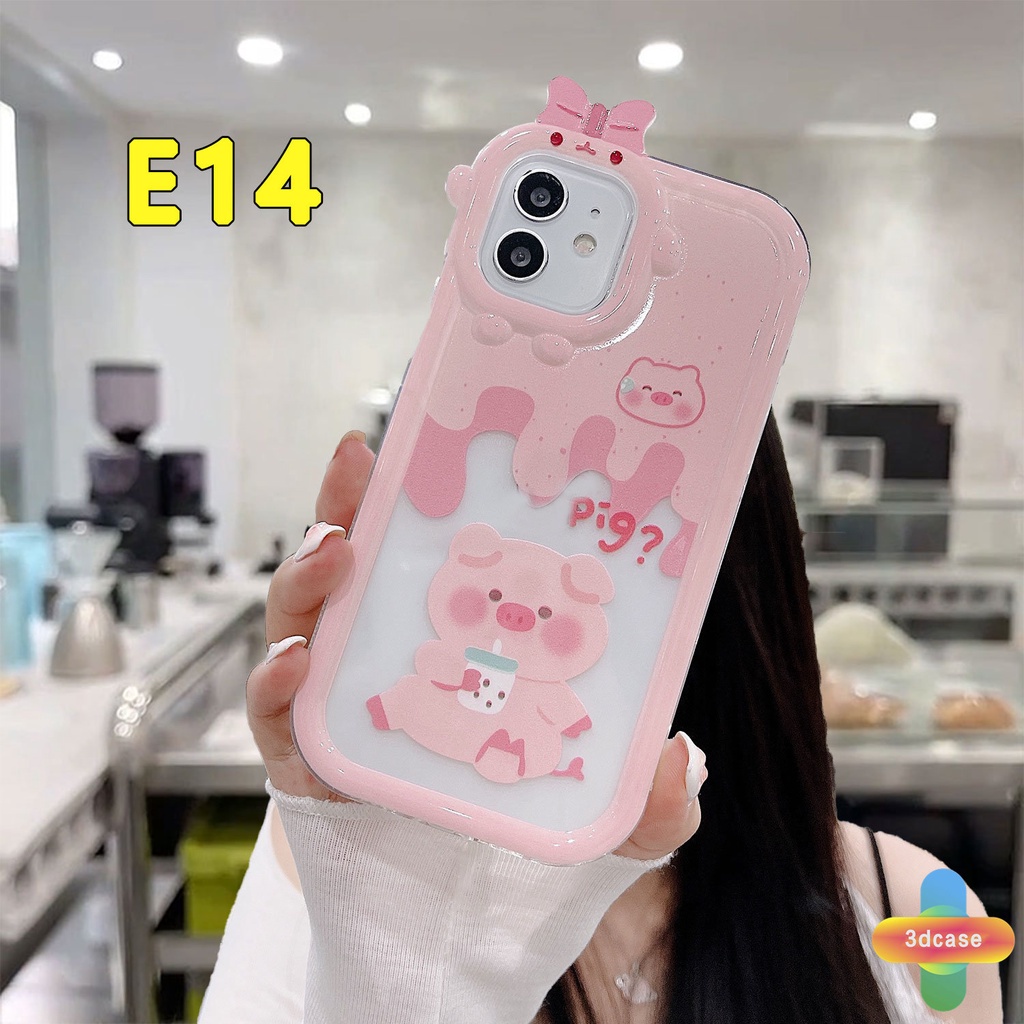 Soft Case Desain Kartun Monster 3D Untuk IPhone 12 11 13 14 PRO MAX 6 7 6S 8 14 Plus X XR XS MAX 11 12 13 Se 2020 6SPlus 7Plus 6Plus 8Plus 14Plus XSMAX